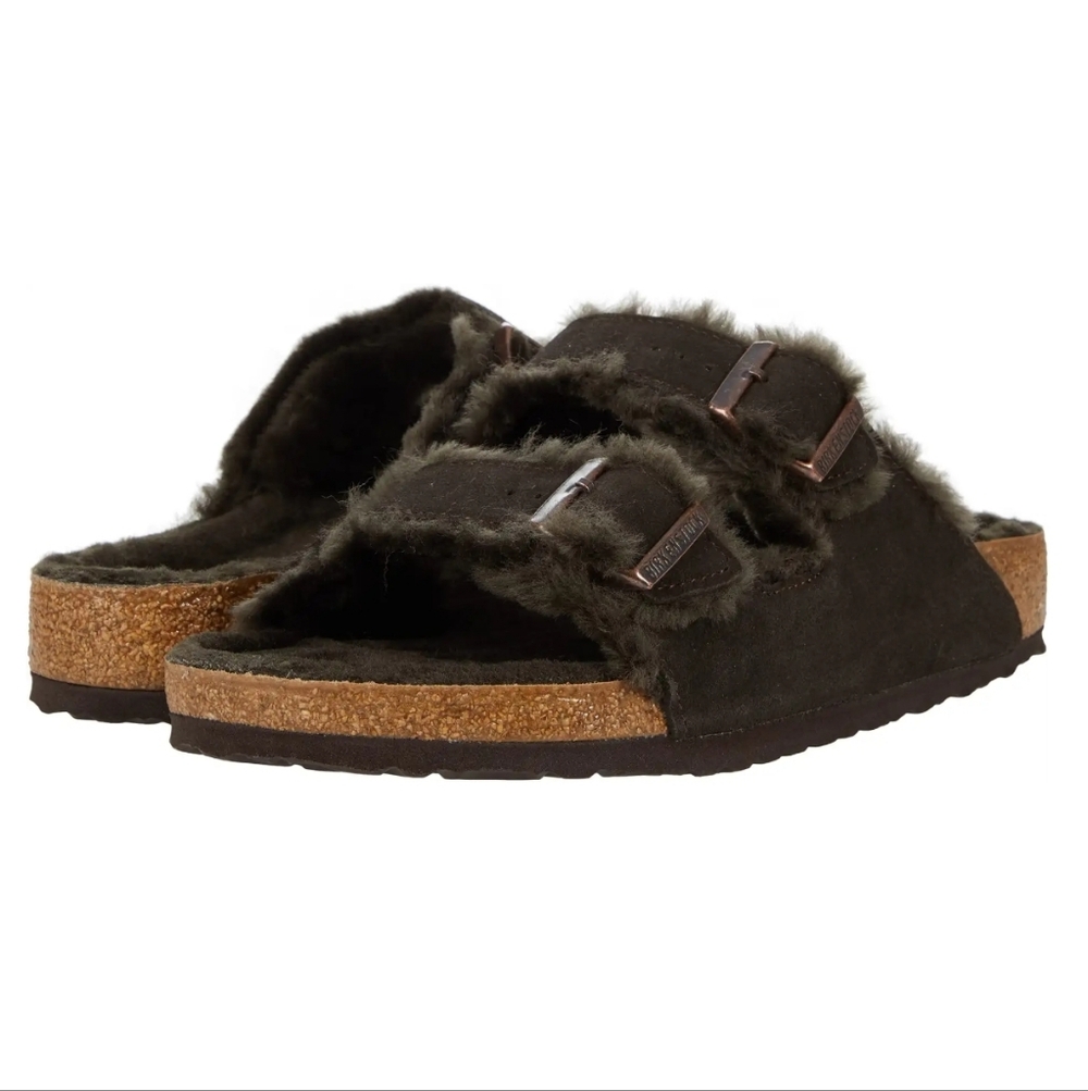 Birkenstock Arizona Shearling - Suede (Unisex) Size 42